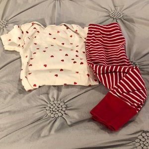 Hanna Andersson 2 piece valentine set